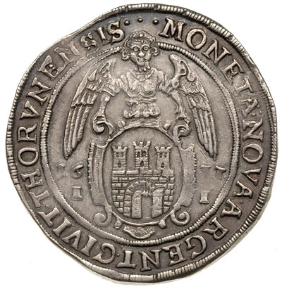 talar 1637, Toruń, srebro 28.67, Dav. 4374, T.6,