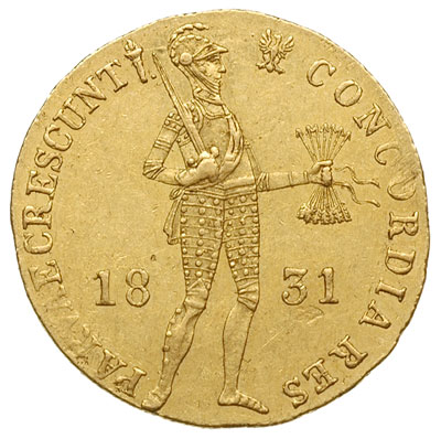 dukat 1831, Warszawa, złoto 3.48 g, rzadsza odmi