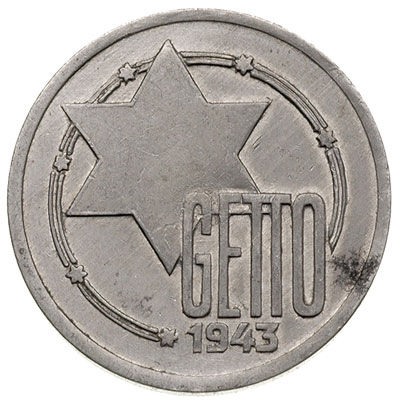 10 marek 1943, Łódź, aluminium 2.68 g, Parchimowicz 15a, ładne