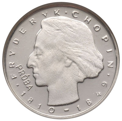2 000 złotych 1977, Warszawa, Chopin, próba w srebrze, moneta w pudełku NGC z certyfikatem PF 66 Ultra Cameo, nie notowana