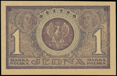 1 marka polska 17.05.1919, seria IAH, numeracja 202483, Miłczak 19b, Lucow 325 (R0)