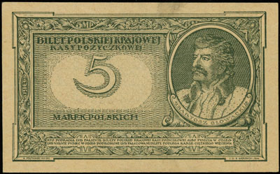 5 marek polskich 17.05.1919, seria IW, numeracja