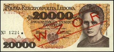 10.000 złotych 1.12.1988, W 0000000, wzór nr 054