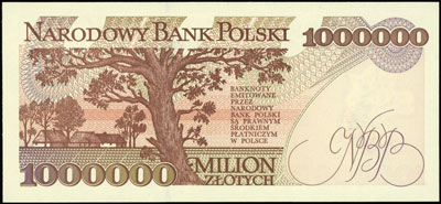 1.000.000 złotych 16.11.1993, seria M, numeracja 7064346, Miłczak 194