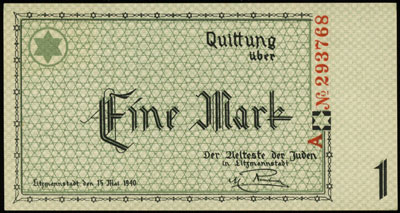 50 fenigów 15.05.1940, numeracja 886401 i 1 mark