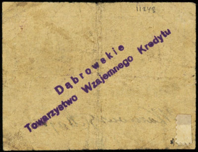 Dąbrowa Górnicza, Dąbrowskie Towarzystwo Wzajemnego Kredytu, 5 i 10 kopiejek (1914), numeracja 2667 i 7724, Podczaski R-071.1.a i R-071.2, łącznie 2 sztuki