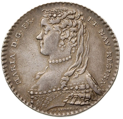 Maria Leszczyńska królowa Francji -medal autorst