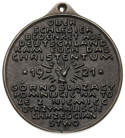 propagandowy niemiecki medal wybity z okazji Pow