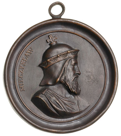 Mieszko I -medalion z warszawskiej fabryki Karol