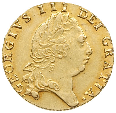 guinea 1794, piąty typ popiersia, złoto 8.34 g, 