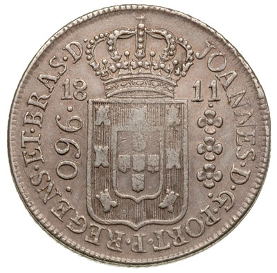 960 reis 1811 / R, Rio de Janeiro, srebro 26.57 