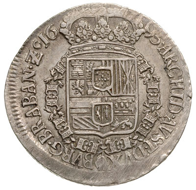 patagon 1695, Antwerpia, srebro 27.96 g, Delmonte 349 (R), Dav. 4498, de Witte 1058, rzadki