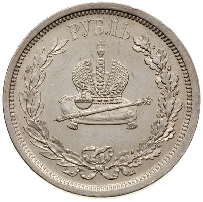rubel koronacyjny 1883 / ЛШ, Petersburg, Bitkin 217, Kazakov 606