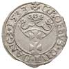 grosz 1533, Gdańsk, moneta wybita z końca blachy