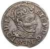 trojak 1584, Ryga, Iger R.84.1.b (R1), Gerbaszewski 1, moneta wybita z końcówki blachy, patyna
