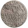 trojak 1592, Olkusz, Iger O.92.7.a (R5), T. 20, moneta wybita z walca, bardzo rzadka