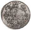 trojak 1595, Olkusz, znak ruszt pod popiersiem króla, Iger O.95.2.a (R4), bardzo ładny i rzadki
