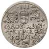 trojak 1601, Kraków, popiersie króla w lewo, Iger K.01.1.a (R1), moneta wybita nieco wykruszonym s..