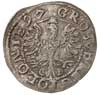 grosz 1597, Lublin, Aw: Korona, poniżej napis SIGIS M 3 D / G REX P M D / L, I herb Lewart F i zna..