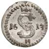 dwudenar 1613, Wilno, odmiana z małą koroną i małą Pogonią, Ivanauskas 1SV20-20, bardzo ładny