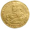 dukat wikariacki 1741, Drezno, Aw: Król na koniu, Rw: Tron, złoto 3.41 g, Kahnt 637, Merseb. 1696