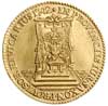 dukat wikariacki 1742, Drezno, Aw: Król na koniu, Rw: Tron, złoto 3.47 g, Kahnt 637, Merseb. 1700,..
