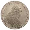 talar 1763, Drezno, Aw: Popiersie w prawo, Rw: Tarcze herbowe, srebro 27.85 g, Kahnt 541, Schnee 1..