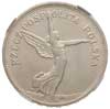 5 złotych 1930, Warszawa, Nike, Parchimowicz 114c, moneta w pudełku NGC z certyfikatem AU 53, rzad..