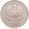 20 000 złotych 1989, Warszawa, MŚ w Piłce Nożnej, próba niklowa, Parchimowicz P527, moneta w pudeł..