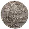medal wybity w 1764 r. z okazji wizyty Katarzyny II w Kurlandii, Aw: Palma z tarczą herbową na tle..