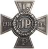 II Rzeczpospolita, odznaka pamiątkowa Związku Polskich Legionistów -Krzyż Legionowy 1923, ustanowi..