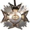 Order Leopolda, Gwiazda do Krzyża Wielkiego, srebro 80 x 80 mm, emalia, na stronie odwrotnej mocow..