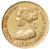 4 escudo 1867, Madryt, złoto 3.34 g, Fr. 337, Cayon 17285