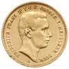 10 marek 1901 / A, Berlin, złoto 3.96 g, J. 233, bardzo rzadkie, wybito 10.000 sztuk, drobra wada ..