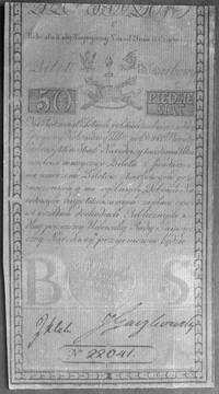 50 złotych 8.06.1794, seria C nr 22 041, Kow.4, Pick A4