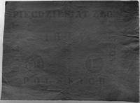 zestaw wzorów do produkcji banknotu 50 złotowego 1824: a/papier kremowy zeznakiem wodnym, b/druk a..