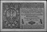 1/2 marki polskiej 9.12.1916, \Generał, z pieczą