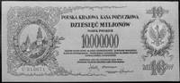 10.000.000 marek polskich 20.11.1923 nr U 315671, Kow.90, Pick 39