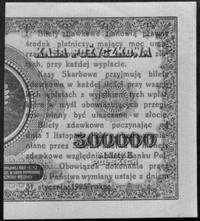 1 grosz 28.04.1924 nadruki na lewej i prawej połówce banknotu 500.000 marek polskich (Kow.87) nr H..