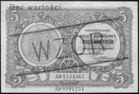 5 złotych 1.05.1925, ANo 1234567 i ANo8901234, (