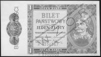 1 złoty 1.10.1938, nr H 1234567 i H 8900000, (na awersie i rewersie czerwonynadruk WZÓR i dodatkow..