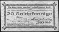 20 fenigów w złocie 12.10.1923, Gdański Bank Rolny nr 299540