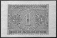1 złoty 1.03.1940 nr D 0000000, Kow.GG2, Pick 91