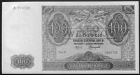 100 złotych 1.08.1941 Ser.A 7940768, (na awersie