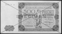 500 złotych 15.07.1947 SERIA X 789000, (przekreś