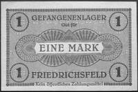 bony wartości 1 i 2 marek Obozu Jenieckiego we Friedrichsfeld