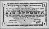 bony wartości 1, 2, 5 i 10 fenigów oraz 1, 2 i 5 marek 1.02.1916 Obozu Jenieckiegow Porajowie (Gro..