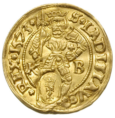 dukat węgierski 1573 Maksymiliana II z mennicy Krzemnica z kontrasygnaturą oblężniczą - herb Gdańska w owalnej tarczy, złoto 3.50 g. Stempli z herbem miasta zbuntowani gdańszczanie używali do kontrasygnowania monet podczas oblężenia Gdańska od 11 czerwca do 12 grudnia przez wojska króla Stefana Batorego. Złote monety zwłaszcza z tak wyrażną kontrasygnaturą spotykane są niezmiernie rzadko.