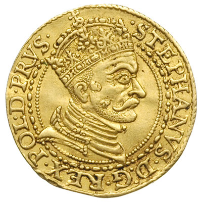 dukat 1581, Gdańsk, Aw: Popiersie króla w prawo 