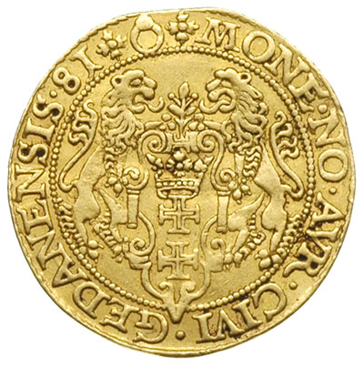 dukat 1581, Gdańsk, Aw: Popiersie króla w prawo 